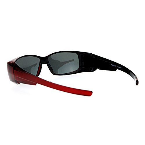 Polarized Lens Fit Over Glasses Sunglasses Rectangular OTG Frame3