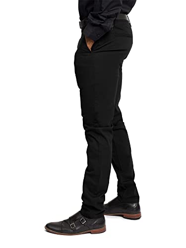 Men's Basic Casual Slim Fit Stretch Chino Pants3