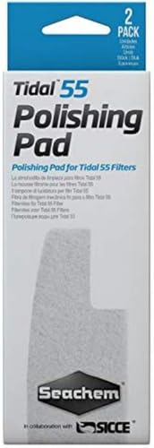 Image of Seachem Tidal 55 Polishing Pads, White, 2 Count (Pack of 12)