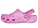 Crocs Unisex-Child Classic Marbled Clogs, Pink Swirl, 6 Toddler