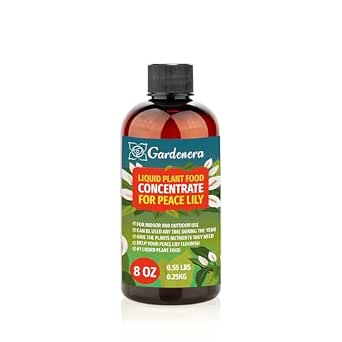 Gardenera Plant Growth Superfood for Peace Lilies with 18 Vitamins & Minerals - Organic Fertilizer - 8oz