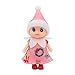 WULEEUPER Tiny Baby Elf Doll | Christmas Miniature Elf Decoration | Newborn Gift | Baby Grow Girl and Boy Elf Dolls (Pink Dress)