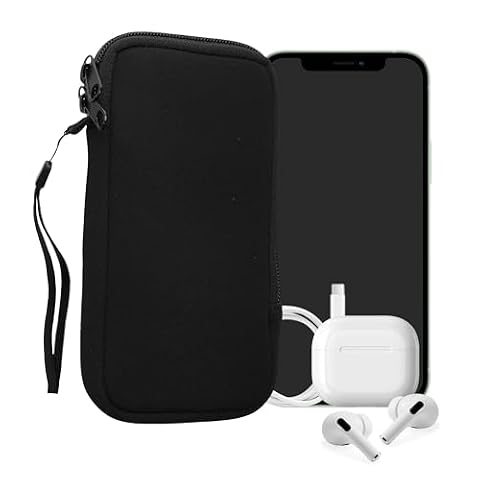 kwmobile pokrowiec na telefon komórkowy do smartfonów S - 6,7/6,8" - neoprenowy pokrowiec na telefon komórkowy, wymiary wewnętrzne 17,2 x 8,4 cm