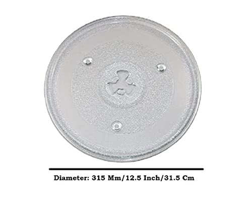 Image of Microwave Glass Plate For Panasonic 27 L Convection Microwave Oven NN-CT645BFDG Fiber Glass Microwave Turntable Plate