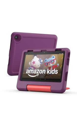 Amazon Fire HD 8 Kids tablet  ages 3-7. With bright 8 HD screen. Includes ad-free and exclusive content, parental controls and 13-hr battery, 32GB,