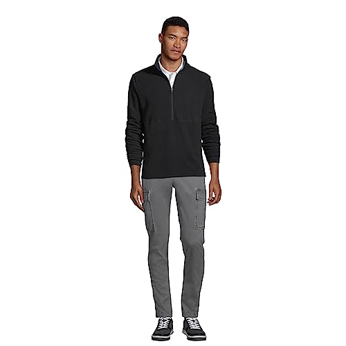 Lands' End Men's Thermacheck 100 Fleece Quarter Zip Pullover Top4