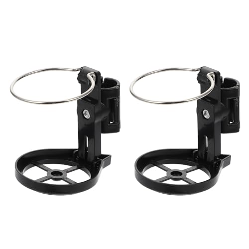 Levemolo Portavasos plegable para silla de pesca de plástico, 2 unidades, fácil montaje, práctico accesorio para pesca, compatible con silla de pesca y caja de pesca