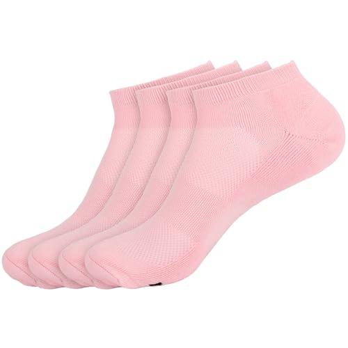 Image of BambooMN Men and Women's Rayon from Bamboo Low Cut Ankle Socks for Sports, Work and Everyday Wear - 4 Pairs - Unisex Sizing
