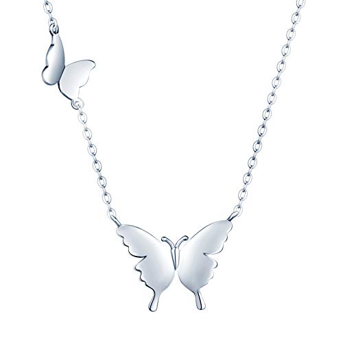 MicVivien Mariposa Collar para Mujer Plata de Ley 925 Colgante de Mariposas Joyería para Mujeres y Niñas Cover