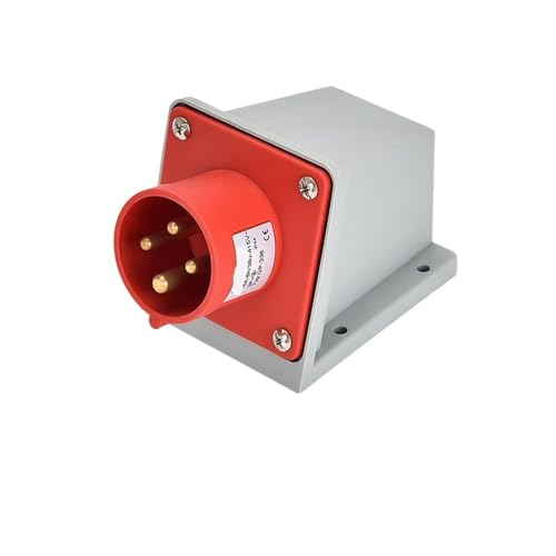 Conector impermeable IP44 de 4 pines y 16A contra polvo y salpicaduras 2