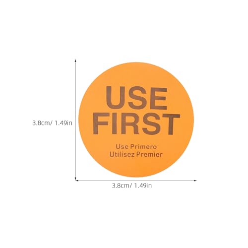 Étiquettes autocollantes aliments utilisation prioritaire orange - 2