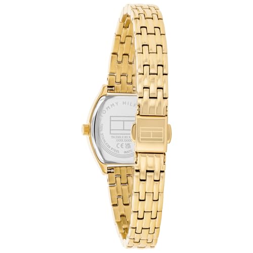 Image of Tommy Hilfiger Norah with White Dial Gold Stainless Steel Strap Watch for Women - TH1782870