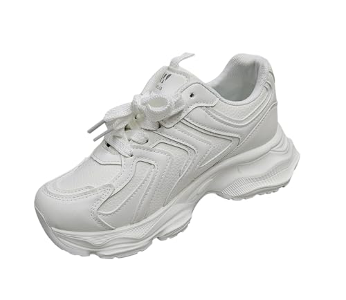 Walia Chunky Platform Sneakers, High Platform Fashion Shoes, Lace-up Comfort2