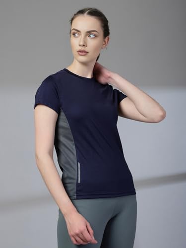Image of CHKOKKO Gym Tshirt for Women Workout Dry Fit t Shirt Sports Tshirt Lightweight Round Neck Breathable Half Sleeve Activewear Mesh Running Yoga Tops for Woman