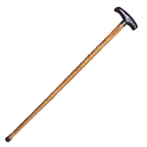 Bastón de madera maciza tallado a mano un regalo de salud para mayores