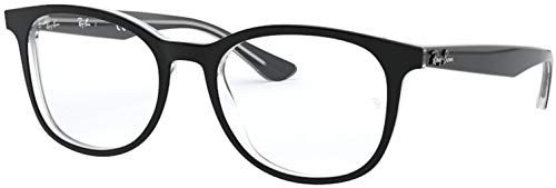 Ray-Ban Unisex-Erwachsene 0rx 5356 2034 54 Brillengestell, Schwarz (Top Black On Transparente)
