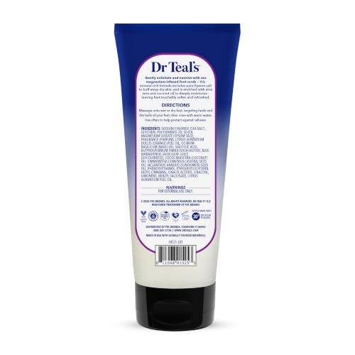 Dr Teal's Softening Foot Scrub with Pure Epsom Salt, Aloe & Coconut Oil, 6 oz - image 2