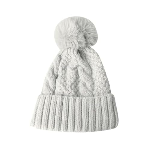 Berretto da donna in tinta unita, lavorato a maglia, morbido, spesso, berretto da sci, da donna, bianco, Taglia unica 7 Berretto da donna in tinta unita, lavorato a maglia, morbido, spesso, berretto da sci, da donna, bianco, Taglia unica