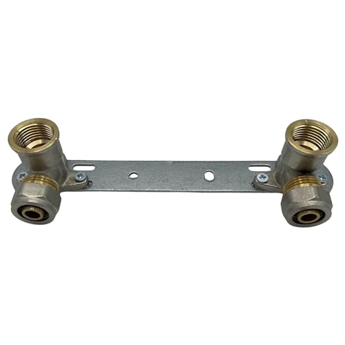 Rimex Unidad de montaje para grifo de ducha, soporte para grifo de ducha, soporte de grifo para lavabo, bañera, 150 mm x 1/2 pulgadas x 16 mm, PEX