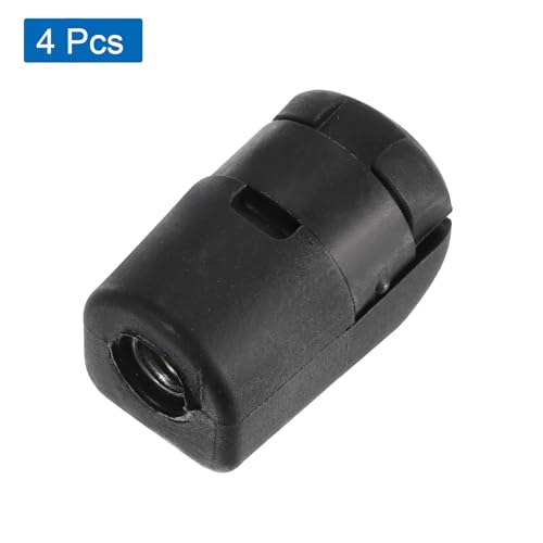 QUARKZMAN Gasdruckfeder Stoßdämpfer M6 Gelenkverbinder mit weiblichem Gewinde, Stahl, schwarz, 4 Stück