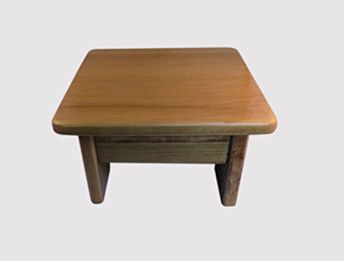Kr Ideas Foot Stool Poplar Wood Maple Stain 7" Tall Mini (Made In The Usa) #TOP4