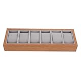 tienda de relojes en guadalajara Estuche para relojes: elegante caja de almacenamiento con colores clásicos que protege tu colección de relojes de arañazos