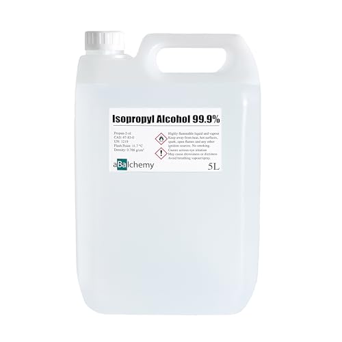 Isopropyl Alcohol 99.9% Pure IPA 5 Litre Isopropanol Lab Grade - aBalchemy