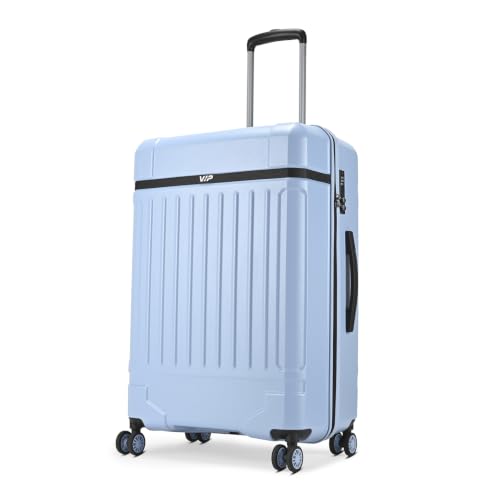Image of VIP Bastion Large Polycarbonate Hard Case 8-Wheel Trolley Bag, Sky Blue