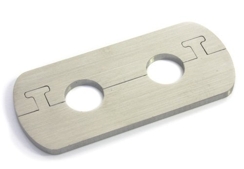 DUB SPENCER Exklusive Edelstahl Heizkörper Rosette- Rohrabstand 35 mm- Doppelrosette für HEIZUNG Ø 15, 18, 20 mm (20 mm Rohrdurchmesser)