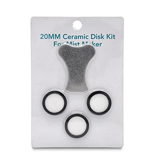 MHADBKH 3/6/10pcs Maker Maintenance 20mm Ceramic Disk Discs with Repair for Key for Fog Making Machine Humidifier Acces