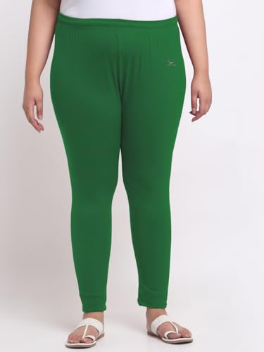 Image of Soft Cotton Ankle Lenght Solid Regular and Plus 35 Colours Leggings for Womens and Girls (Sizes :- M to 6XL)