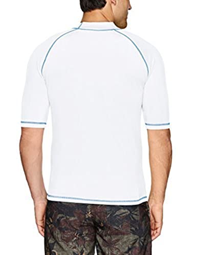 Image of Kanu Surf Men's Fiji UPF 50+ Short Sleeve Sun Protective Rashguard Swim Shirt