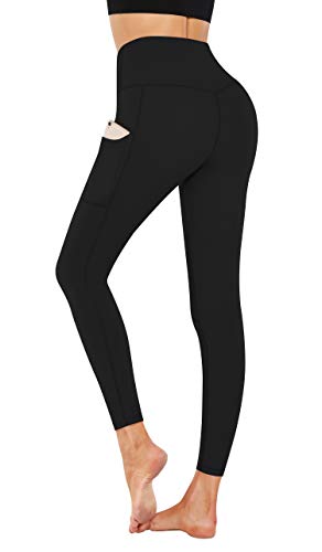 Image of Fengbay High Waist Yoga Pants, Pocket Yoga Pants Tummy Control Workout Running 4 Way Stretch Yoga Leggings