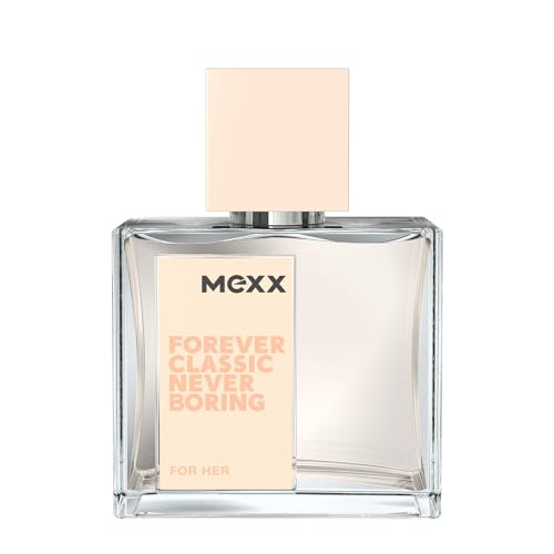 MEXX Forever Classic Never Boring Woman Eau de Toilette, fragancia atemporal floral afrutada para mujer, 30 ml