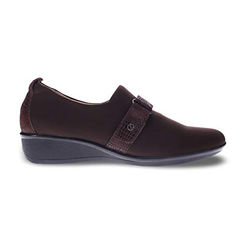 Image of Revere Genoa Women's Stretch Loafer - Elegant Adjustable Leather with Super Soft Stretch Upper and Contoured Removable Footbeds