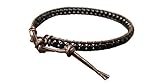 Infinityee888 Onyx Bead Anklet bracelet 10 -10.5 inches woven with Leather cord beautiful handmade hippie bohemian Unisex Anklet Gift Idea for Both Men Women Boy Girl