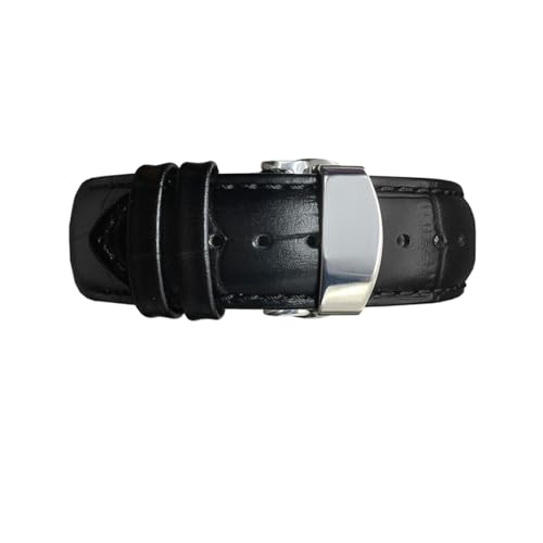 Bracelet de montre en cuir véritable INEOUT 22mm avec boucle papillon en acier pour Tissot T035