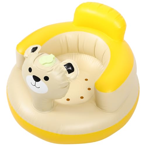 MOLUCKFU Asiento Inflable para Niña PVC Suave Cómodo y Seguro Soporte Ergonómico para Espalda para Baño y Aprendizaje de Sentado Portátil y Fácil de Usar