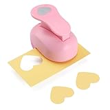 LOONENG 1.5 Inch Heart Paper Punch - High Precision Design for Romantic Heart Patterns - Ideal for Scrapbooking, Card Making, DIY Photo Albums, Gift Tags, Homemade Confetti