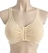 QT Intimates Women's Front Hook Pocket Bra - Front Closure Maternity Lingerie - Nude Beige, 32