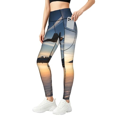 Pantalones de entrenamiento elásticos para mujer para protegerse del frío y llevar el móvil