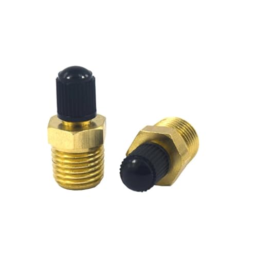 Tapones para válvula de bicicleta con núcleo automático para presión de neumáticos, adaptadores de válvula con rosca 1/4 y 1/8 NPT miniatura 6