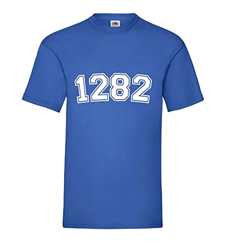 T-shirt bleu roi pour homme 1282 en taille XXXL