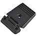 2-Pack Black Plastic Cooler Replacement Latch, 61 x 80 mm Front Button Buckle with 34 mm Hole Spacing, Compatible with Standard Coolers and Incubators,