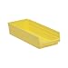Akro-Mils Small Parts Shelf Bins - 8-3/8 X17-7/8 X4" - Yellow - Yellow - Lot of 12