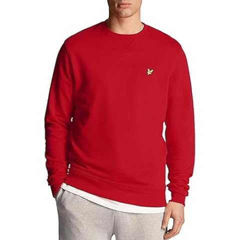 Lyle & Scott Gala Red Crew Neck Sweatshirt Cover