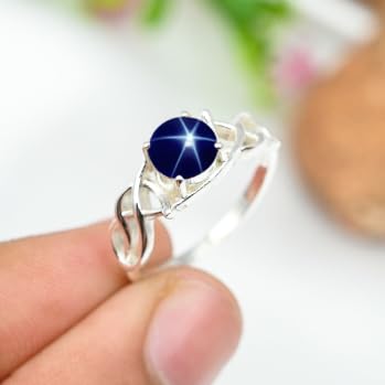 Anillo de banda de piedras preciosas, anillo de plata de ley 925, para hombres y mujeres, todos los tamaños, hecho a mano TSR1257AA