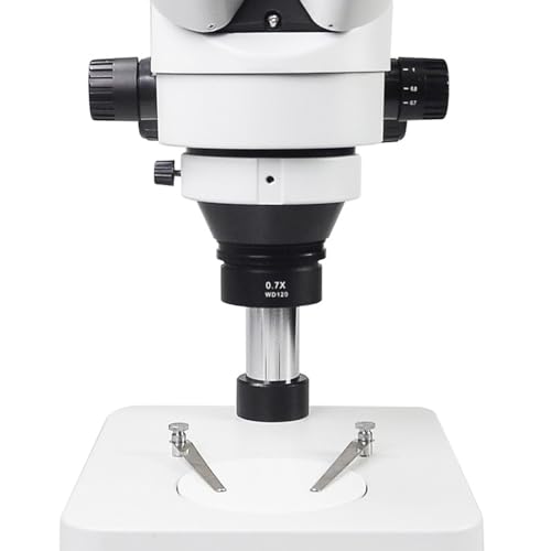 0.5X/0.7X Stereo Microscope Auxiliary Barlow Objective Lens for Industry Video Microscope 47mm/48mm Mount Objective Lens