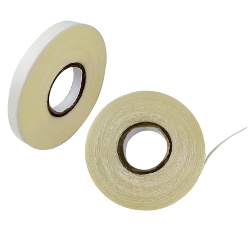 Image of Full Shine Replacement Tape Hair Extension Double Sided Tape Replacement Tapes for Hair Extension White 5 /16 inch(0.8cm)x12 Yards