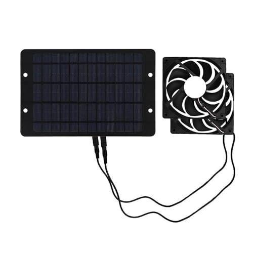 Ventilateur de panneau solaire Sxhlseller anti humidité et chaleur pour abri de jardin et RV
